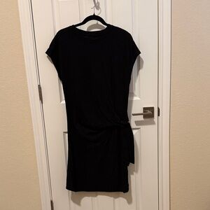 GAP Classic Black Mini Dress with Tie Detail
